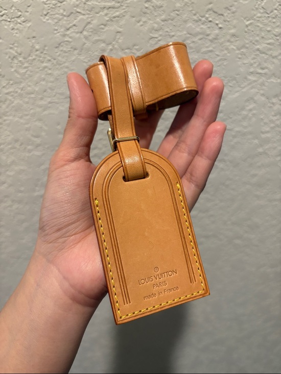 Louis Vuitton Handbags - Louis Vuitton Tan Leather Luggage Tag